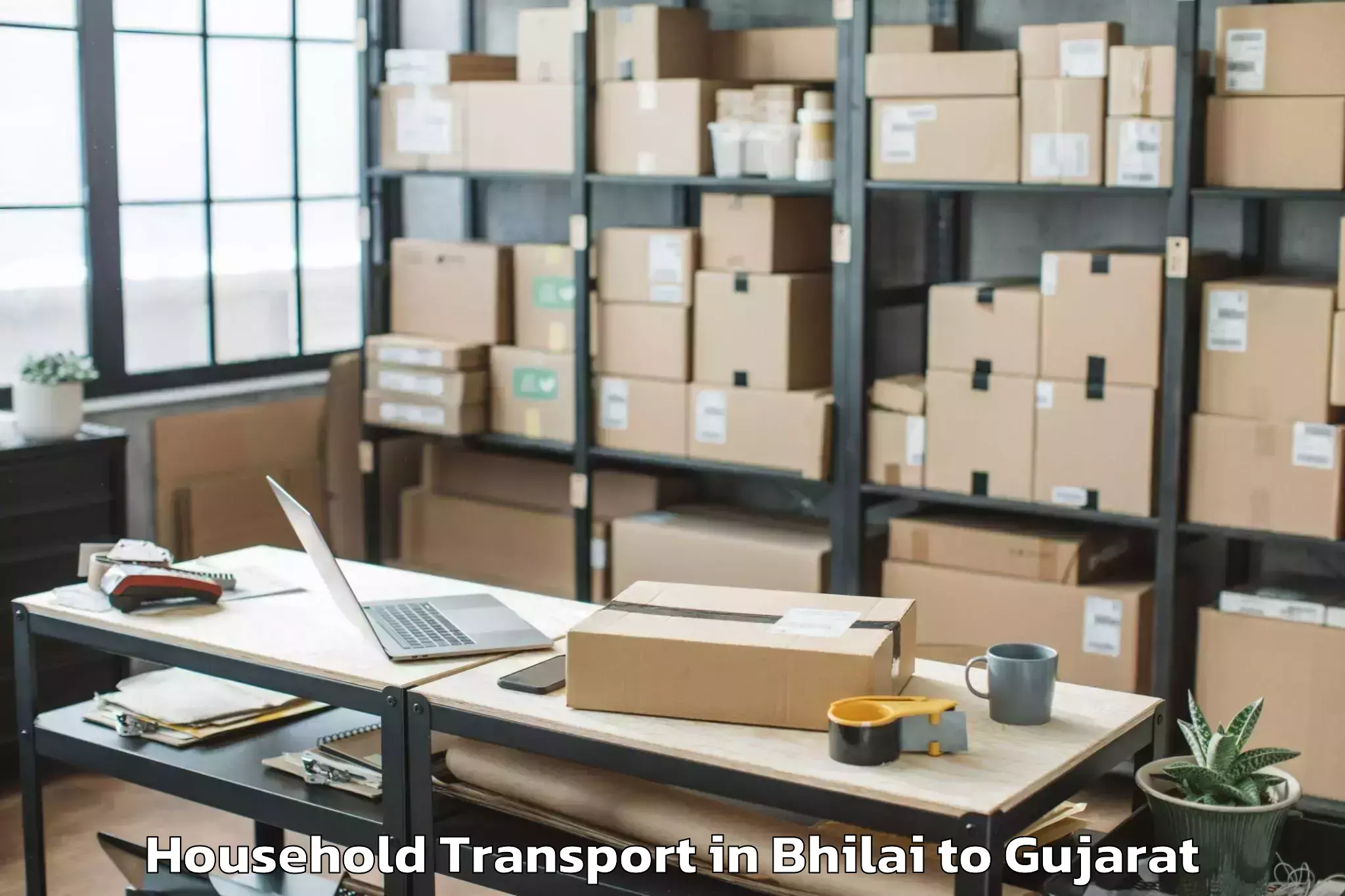 Top Bhilai to Iiit Vadodara Household Transport Available